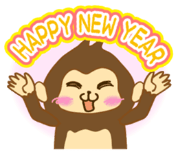 monkey year sticker #8206437