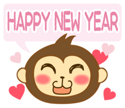 monkey year sticker #8206451