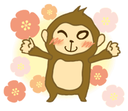 monkey year sticker #8206462