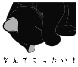 Love of Rial-based black cat sticker #8207164