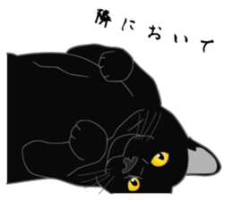 Love of Rial-based black cat sticker #8207166