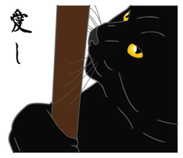 Love of Rial-based black cat sticker #8207168