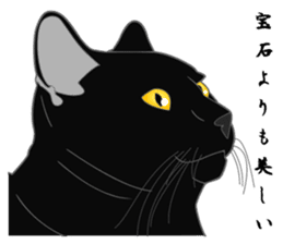 Love of Rial-based black cat sticker #8207173