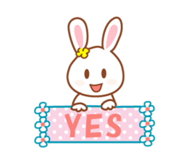 Daily life of the cute rabbit sticker #8207199