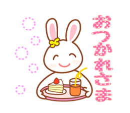 Daily life of the cute rabbit sticker #8207204