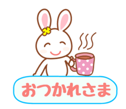 Daily life of the cute rabbit sticker #8207206