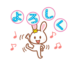 Daily life of the cute rabbit sticker #8207222