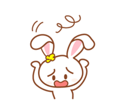 Daily life of the cute rabbit sticker #8207225
