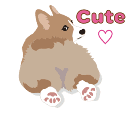 Cute corgi's ~English~ sticker #8207348