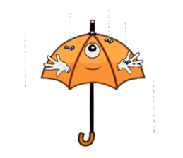 I'm weather forecast of umbrella monster sticker #8207398