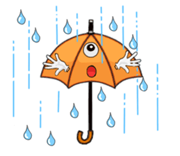 I'm weather forecast of umbrella monster sticker #8207399