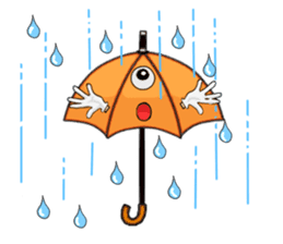 I'm weather forecast of umbrella monster sticker #8207399