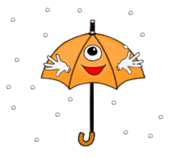 I'm weather forecast of umbrella monster sticker #8207401