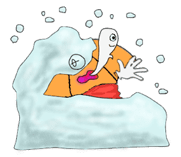 I'm weather forecast of umbrella monster sticker #8207404