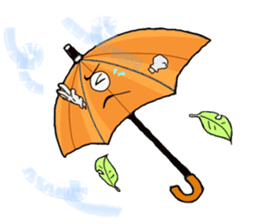 I'm weather forecast of umbrella monster sticker #8207405