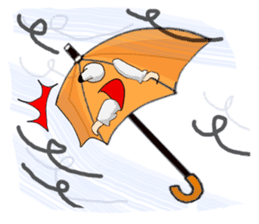 I'm weather forecast of umbrella monster sticker #8207406