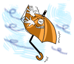 I'm weather forecast of umbrella monster sticker #8207407