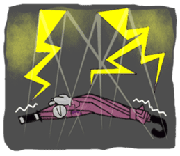 I'm weather forecast of umbrella monster sticker #8207408