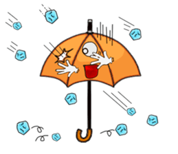 I'm weather forecast of umbrella monster sticker #8207409
