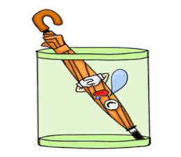 I'm weather forecast of umbrella monster sticker #8207414
