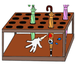 I'm weather forecast of umbrella monster sticker #8207417