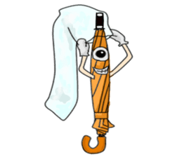 I'm weather forecast of umbrella monster sticker #8207420