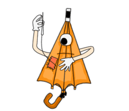 I'm weather forecast of umbrella monster sticker #8207421