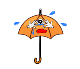 I'm weather forecast of umbrella monster sticker #8207428