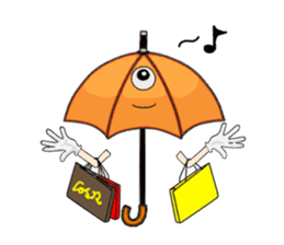 I'm weather forecast of umbrella monster sticker #8207429
