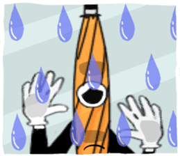 I'm weather forecast of umbrella monster sticker #8207430