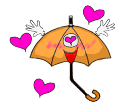 I'm weather forecast of umbrella monster sticker #8207432