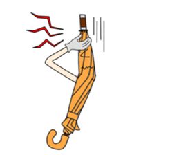 I'm weather forecast of umbrella monster sticker #8207434