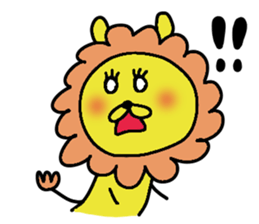 negative lion sticker #8207777