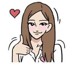 AsB - Comic Girls / Ep.White Shirt sticker #8207876