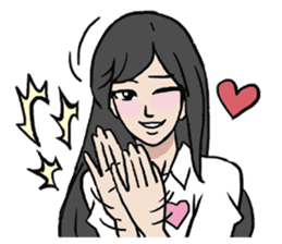 AsB - Comic Girls / Ep.White Shirt sticker #8207882