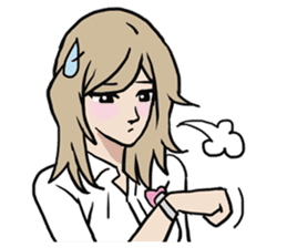 AsB - Comic Girls / Ep.White Shirt sticker #8207892