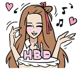 AsB - Comic Girls / Ep.White Shirt sticker #8207908