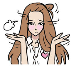 AsB - Comic Girls / Ep.White Shirt sticker #8207911