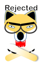 Shiba-Inu business man POM English ver sticker #8208158