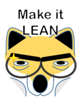 Shiba-Inu business man POM English ver sticker #8208160