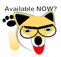 Shiba-Inu business man POM English ver sticker #8208163