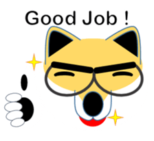 Shiba-Inu business man POM English ver sticker #8208166