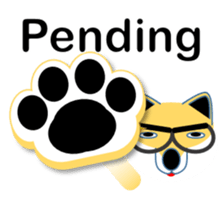 Shiba-Inu business man POM English ver sticker #8208171