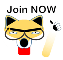 Shiba-Inu business man POM English ver sticker #8208172