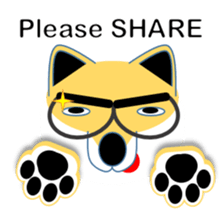 Shiba-Inu business man POM English ver sticker #8208179