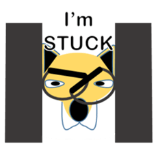 Shiba-Inu business man POM English ver sticker #8208180