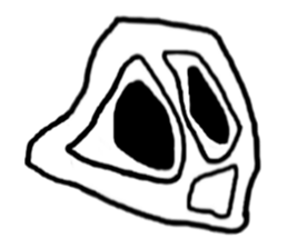 Face (There is no letter)3 sticker #8209410