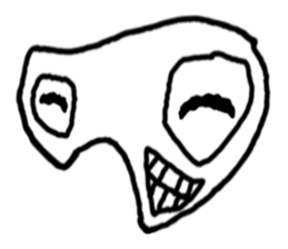 Face (There is no letter)3 sticker #8209427