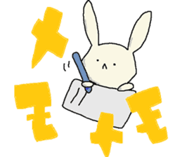 Rabbit with no facial expression sticker #8209762
