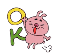 Funny rabbit ''Usatan'' sticker #8209856